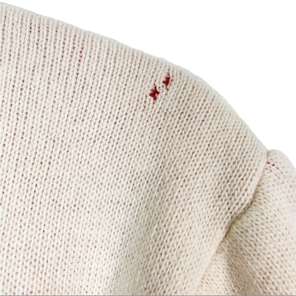 Walter Van Beirendonck Globe Knit Jacket Cream - Picture 4 of 10